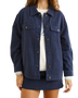 Essential Oversized Jacket in Dark Blue