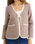 The Rhythm Womens London Check Reversible Quilted Jacket in Chocolate