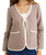 The Rhythm Womens London Check Reversible Quilted Jacket in Chocolate