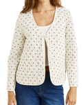The Rhythm Womens London Check Reversible Quilted Jacket in Chocolate