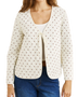 The Rhythm Womens London Check Reversible Quilted Jacket in Chocolate