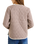 The Rhythm Womens London Check Reversible Quilted Jacket in Chocolate