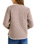 The Rhythm Womens London Check Reversible Quilted Jacket in Chocolate