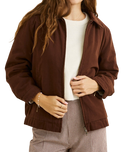 The Rhythm Womens Jamie Jacket in Chocolate
