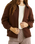 The Rhythm Womens Jamie Jacket in Chocolate