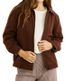 The Rhythm Womens Jamie Jacket in Chocolate