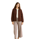 The Rhythm Womens Jamie Jacket in Chocolate