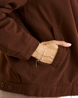 The Rhythm Womens Jamie Jacket in Chocolate