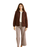 The Rhythm Womens Jamie Jacket in Chocolate