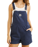 The Rhythm Womens Tide Short Overalls in Dark Blue