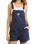The Rhythm Womens Tide Short Overalls in Dark Blue