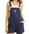The Rhythm Womens Tide Short Overalls in Dark Blue