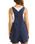 The Rhythm Womens Tide Short Overalls in Dark Blue