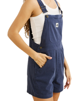 The Rhythm Womens Tide Short Overalls in Dark Blue