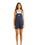 The Rhythm Womens Tide Short Overalls in Dark Blue