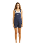 The Rhythm Womens Tide Short Overalls in Dark Blue