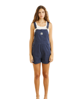 The Rhythm Womens Tide Short Overalls in Dark Blue