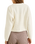 The Rhythm Womens Estelle Fluffy Crew Neck Knit Jumper in Cream