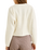 The Rhythm Womens Estelle Fluffy Crew Neck Knit Jumper in Cream