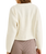 The Rhythm Womens Estelle Fluffy Crew Neck Knit Jumper in Cream