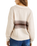 The Rhythm Womens Strat Knit Collared Jumper in Natural