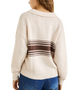The Rhythm Womens Strat Knit Collared Jumper in Natural