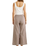 The Rhythm Womens London Check Wide Leg Trousers in Chocolate