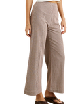 The Rhythm Womens London Check Wide Leg Trousers in Chocolate