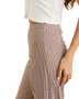 The Rhythm Womens London Check Wide Leg Trousers in Chocolate