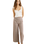 The Rhythm Womens London Check Wide Leg Trousers in Chocolate