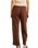 The Rhythm Womens Venice Tailored Linen Trousers in Chocolate