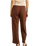The Rhythm Womens Venice Tailored Linen Trousers in Chocolate