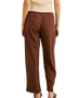 The Rhythm Womens Venice Tailored Linen Trousers in Chocolate