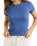 The Rhythm Womens Everyday Rib T-Shirt in Blue
