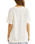 The Rhythm Womens Ocean Wave Oversized T-Shirt in Vintage White