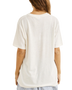 The Rhythm Womens Ocean Wave Oversized T-Shirt in Vintage White