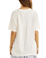 The Rhythm Womens Ocean Wave Oversized T-Shirt in Vintage White