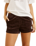 The Rhythm Womens Cord Sundown Everyday Shorts in Espresso
