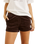 The Rhythm Womens Cord Sundown Everyday Shorts in Espresso