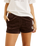 The Rhythm Womens Cord Sundown Everyday Shorts in Espresso