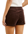 The Rhythm Womens Cord Sundown Everyday Shorts in Espresso