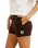 The Rhythm Womens Cord Sundown Everyday Shorts in Espresso