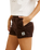 The Rhythm Womens Cord Sundown Everyday Shorts in Espresso