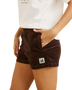 The Rhythm Womens Cord Sundown Everyday Shorts in Espresso