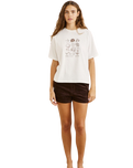 The Rhythm Womens Cord Sundown Everyday Shorts in Espresso