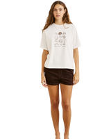 The Rhythm Womens Cord Sundown Everyday Shorts in Espresso