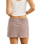 The Rhythm Womens London Check Bias Cut Mini Skirt in Chocolate