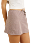 The Rhythm Womens London Check Bias Cut Mini Skirt in Chocolate