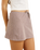 The Rhythm Womens London Check Bias Cut Mini Skirt in Chocolate