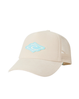 The Rip Curl Womens Icon Cord Trucker Cap in Stone